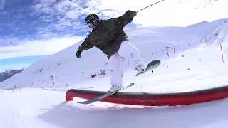 Snowpark Skiing In Andorra  Henrik Harlaut [upl. by Rector]