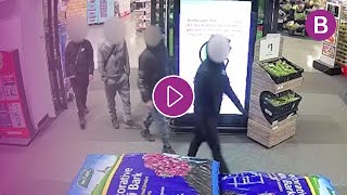 CCTV shows boys at Asda moments before brave man murdered for standing up to them [upl. by Zosima491]