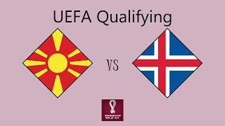 North Macedonia vs Iceland  European Qualifying Group A [upl. by Rivera348]