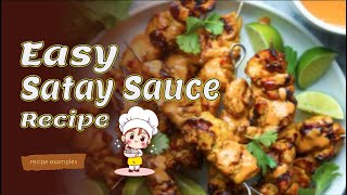 satay sauce recipe [upl. by Redep728]