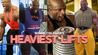 Ronnie Coleman HEAVIEST Lifts EVER  Compilation [upl. by Fraase]