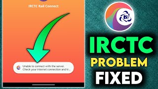 unable to connect with the server check your internet connection IRCTC app problem [upl. by Warde]