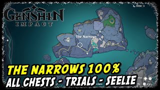 Enkanomiya The Narrows All Treasure Chests Seelie amp Time Trial Challenges  Genshin Impact [upl. by Derreg]