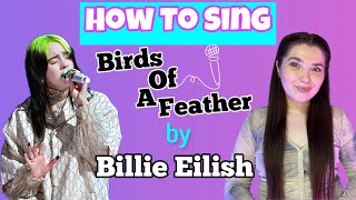 How To Sing Birds Of A Feather by Billie Eilish  Vocal Coach teaches [upl. by Apollo193]