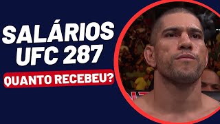 SALÁRIOS DOS LUTADORES DO UFC 287 QUANTO ALEX POATAN E ISRAEL ADESANYA RECEBERAM [upl. by Iroak]