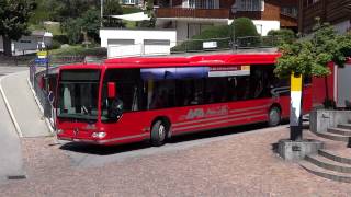 Adelboden MAN bus and Mercedes bus [upl. by Anitnahs]