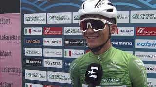 Isaac del Toro  Entrevista en la salida  Etapa 7  TirrenoAdriatico 2024 [upl. by Ayanat]