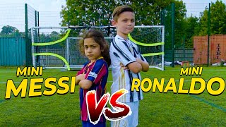 EPIC MINI MESSI VS MINI RONALDO SKILLS BATTLE  Billy Wingrove amp Jeremy Lynch [upl. by Silber720]