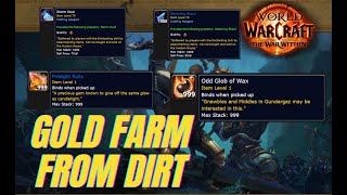 HOW TO FARM GOLD FROM DIRTThe War Within WOW WorldOfWarcraftg [upl. by Barden386]