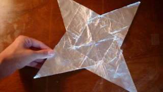 How to make a Origami ninja star out of metal [upl. by Vidda]