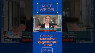 ALICE WEIDEL I Grillt den Deutschen Regierungsfunk [upl. by Vikky469]