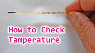 How to check body temperature fever with mercury thermometer [upl. by Ulphia179]