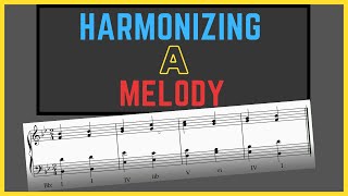 How to Harmonize a Melody in Part Writing  Basic guide  Four Part Harmony Tutorial 9 [upl. by Auqinom665]