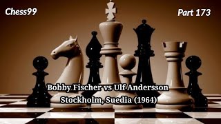 Bobby Fischer vs Ulf Andersson Stockholm Suedia 1964 [upl. by Keriann]