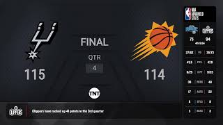 San Antonio Spurs  Phoenix Suns Live Scoreboard [upl. by Eirb]