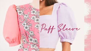 How To Cut And Sew Puff Sleeve  Sewing Tips And Tricks  Thuy Sewing [upl. by Arlan403]