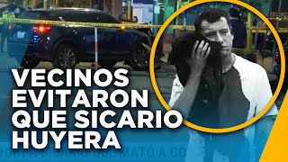 Vecinos casi linchan a sicario que escapaba tras asesinar a una persona [upl. by Airat]