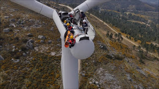 Simulacro de rescate en Aerogeneradores con apoyo de drones para emergencias [upl. by Vaasta435]