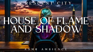 House of Flame and Shadow Reading Ambience  Rain Sounds  Crescent City Read With Me [upl. by Aicirtan]