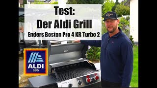 Grill vom Aldi  Im Test Enders Boston Pro 4 KR Turbo 2 [upl. by Anomer187]