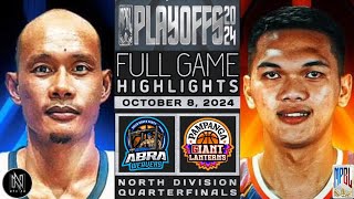 MPBL HIGHLIGHTS  QUARTERFINALS  ABRA VS PAMPANGA  OCTOBER 8 2024 [upl. by Marko]