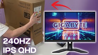 Unboxing a 240Hz 1440p Budget Gaming Monitor  GIGABYTE M27QX [upl. by Canotas]