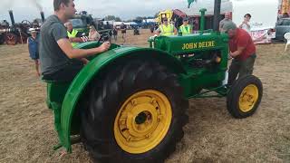 Haddenham steam rally 2024parade of vintage tractors [upl. by Ellinad]