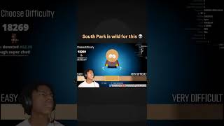 Bro chooses the difficulty in the South Park game ☠️ ishowspeed southpark speed ishowspeedshorts [upl. by Ecienal837]