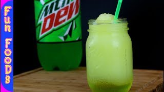 Mountain Dew Slushies  How to Make Homemade Slushies [upl. by Neelyt]