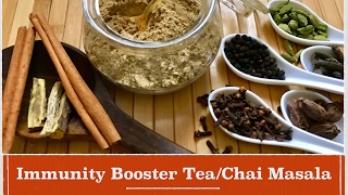 Immunity Booster Tea Masala Recipe How to make chai masala that cures cold cough amp flu in winters [upl. by Salina]