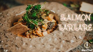 The best salmon tartare recipe by Blenchef💛  ASMR [upl. by Mayap]