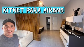 Começamos a mobiliar uma das nossas kitnets para alugar no AirBnB [upl. by Ynattir]