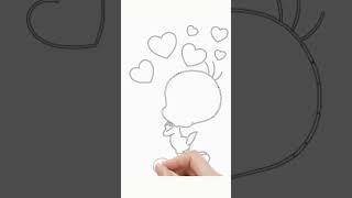 Cute Tweety is in Love  Drawing Tutorial [upl. by Nesyla]