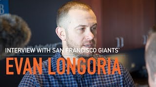 Interview with SF Giants Evan Longoria  Media Day 2018 [upl. by Eirollam]