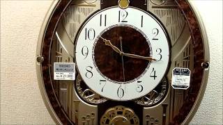 セイコー 電波からくり掛け時計 ウェーブシンフォニー RE568B SEIKO SEIKO Melodies In Motion Wall Clock [upl. by Joete]