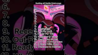 Ranking Hazbin Hotel Season 1 songs hazbinhotel ranked opinion shorts [upl. by Lillith]