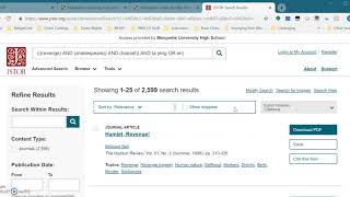 JSTOR Tips and Tricks [upl. by Enattirb]