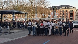 Rouen  départ de la marche en hommage à Julien [upl. by Fu]