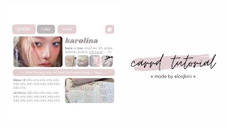 cute interactive carrd tutorial — © owner [upl. by Adaline]