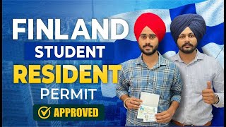 Finland Student Resident Permit Approved  Finland Study Visa Update 2024  Study In Finland [upl. by Marcellus]