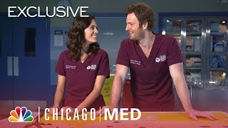 Nick Gehlfuss and Torrey DeVitto Play a Trivia Surgery Game  Chicago Med Digital Exclusive [upl. by Ycrad]