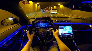 2022 Mercedes Benz S Class S350d 4MATIC  pov test drive [upl. by Yeffej212]