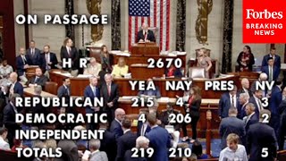 BREAKING NEWS House Votes To Pass National Defense Authorization Act Despite Democratic Objections [upl. by Nonnahsed]