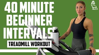 BEST BEGINNER INTERVAL TREADMILL WORKOUT [upl. by Kenzi]