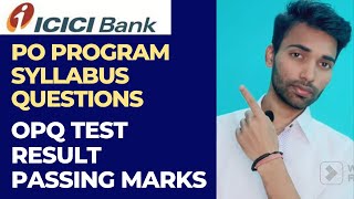 ICICI PO PROGRAMME APTITUDE TEST QUESTIONS  RESULT  CUT OFF poresult icicipo icicipoprogramme [upl. by Margaret]