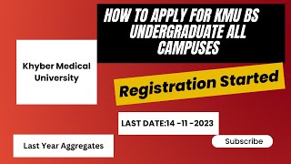 How To Apply for KMU BS Undergraduate Admission IPMR  Nursing  Dpt  Pharm D  Radiology Demo [upl. by Emery]