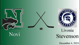 Novi Hockey vs Livonia Stevenson December 4 2024  745PM Full Game [upl. by Aronoff]