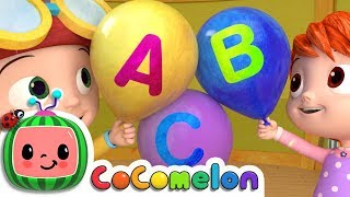 ABC Song with Balloons  CoComelon Nursery Rhymes amp Kids Songs [upl. by Aeslek112]