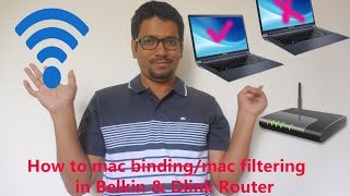 Hindi  How to Mac BindingMac Filtering in Belkin amp Dlink Router [upl. by Jaye]