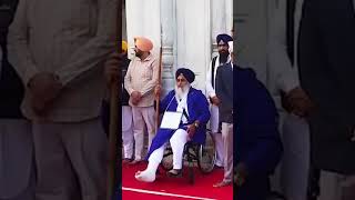 Sukhbir Singh Badal  Harimandir sahib Sewa  Guru Granth Sahib ji  Veer Sandhu [upl. by Anastas]